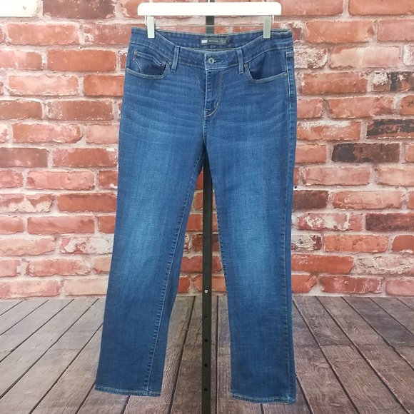 levi's demi curve mid rise straight